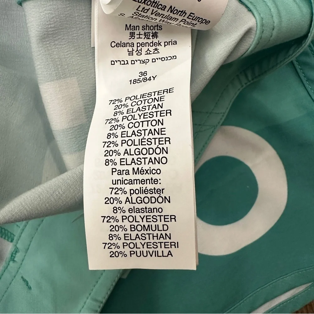 Oakley Retro Swim Boardshorts Men’s Size 36 Mint Green